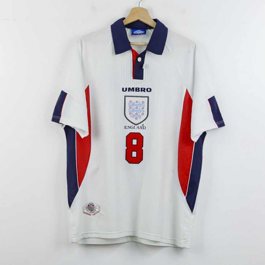 Maglia Home Inghilterra Umbro Gascoigne 8 1998 by UMBRO - Home (2)