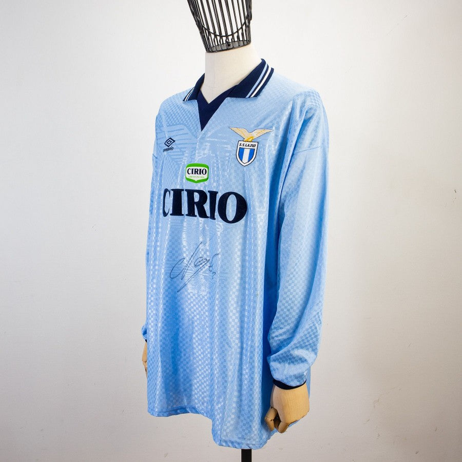 MAGLIA HOME LAZIO UMBRO 1996/1997 ML 2 NEGRO by UMBRO - Le 7 sorelle (3)