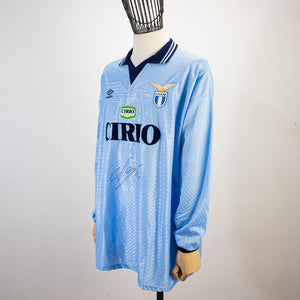 MAGLIA HOME LAZIO UMBRO 1996/1997 ML 2 NEGRO by UMBRO - Le 7 sorelle (3)