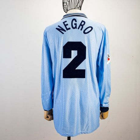 MAGLIA HOME LAZIO UMBRO 1996/1997 ML 2 NEGRO by UMBRO - Le 7 sorelle