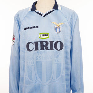 MAGLIA HOME LAZIO UMBRO 1997/1998 ML 2 NEGRO by UMBRO - Le 7 sorelle (8)