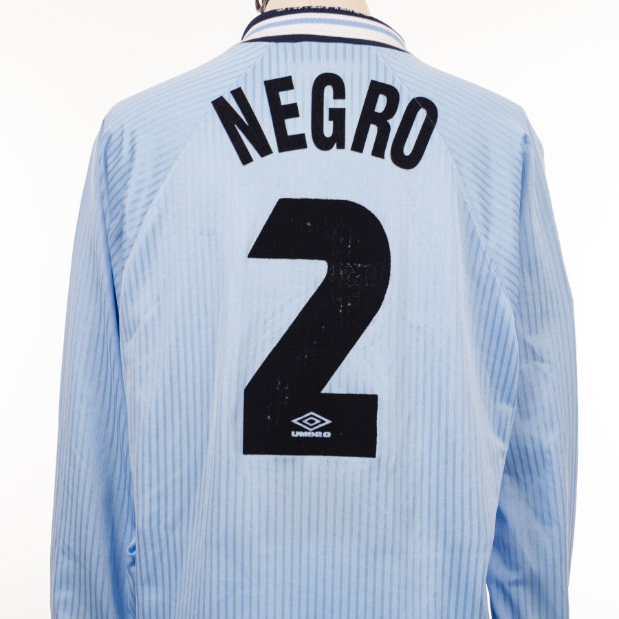 MAGLIA HOME LAZIO UMBRO 1997/1998 ML 2 NEGRO by UMBRO - Le 7 sorelle (9)