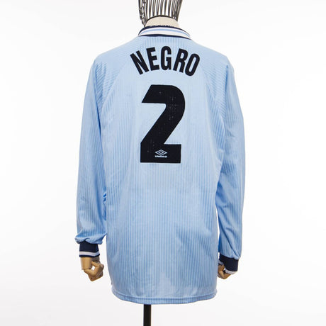 MAGLIA HOME LAZIO UMBRO 1997/1998 ML 2 NEGRO by UMBRO - Le 7 sorelle