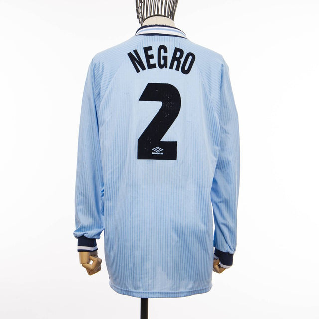 MAGLIA HOME LAZIO UMBRO 1997/1998 ML 2 NEGRO by UMBRO - Le 7 sorelle