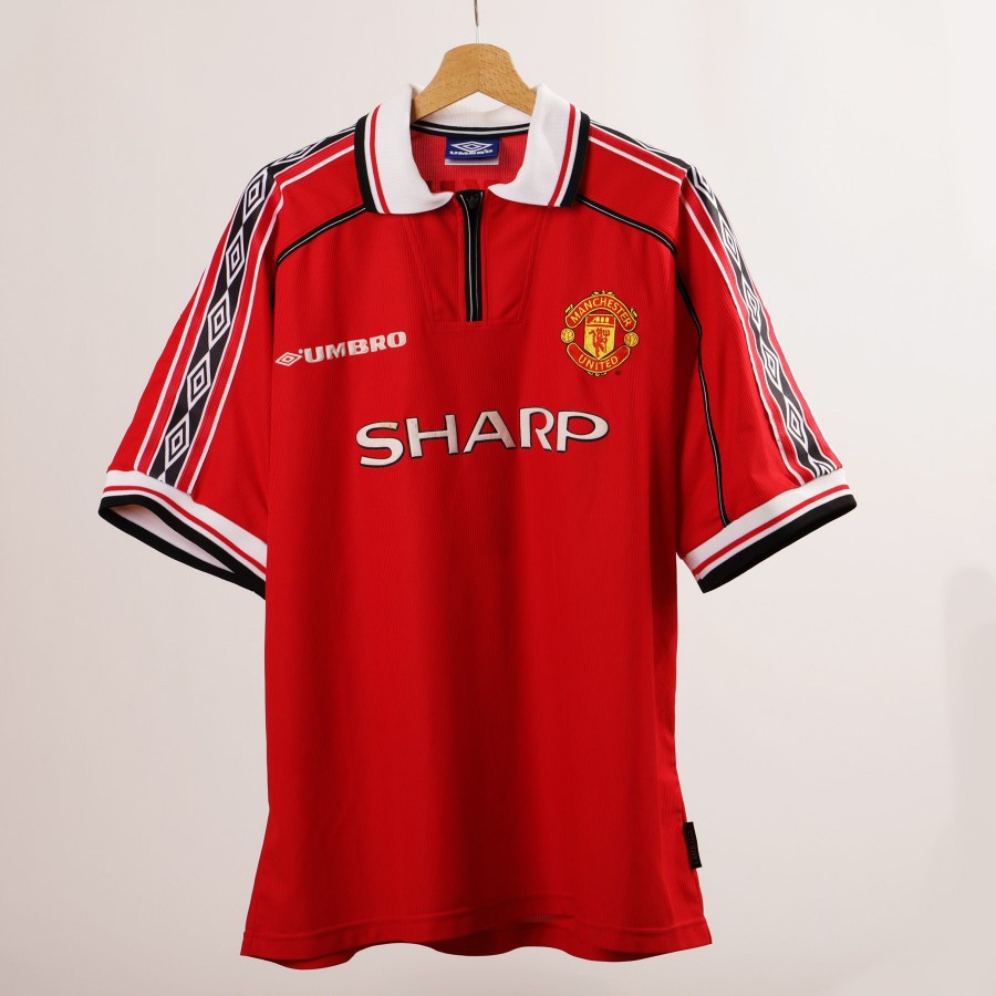 1999/2000 manchester united home jersey beckham 7