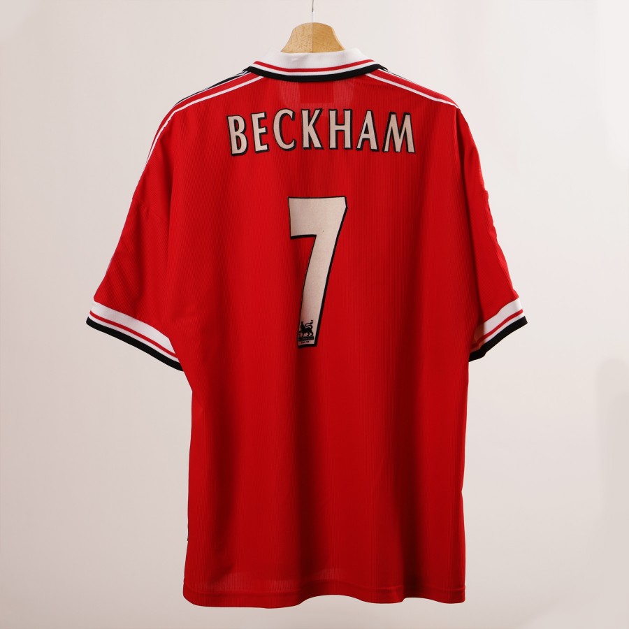 1999/2000 manchester united home jersey beckham 7