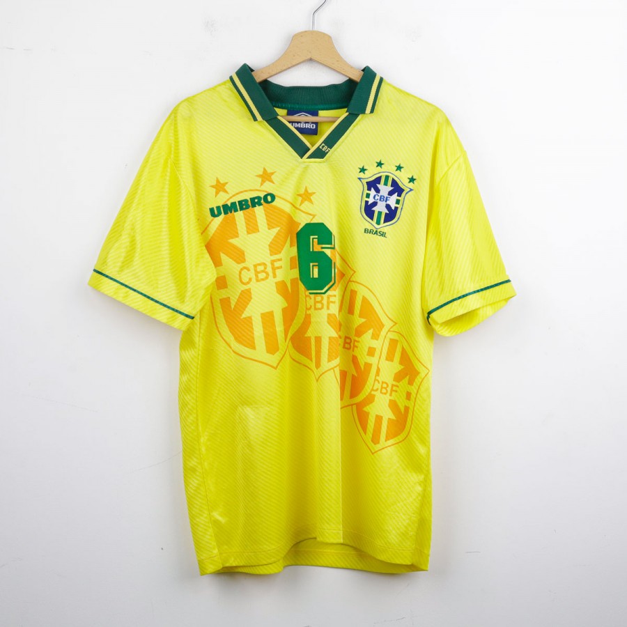 Maglia Home Umbro Brasile Roberto Carlos 6 1996 by UMBRO - Home (2)