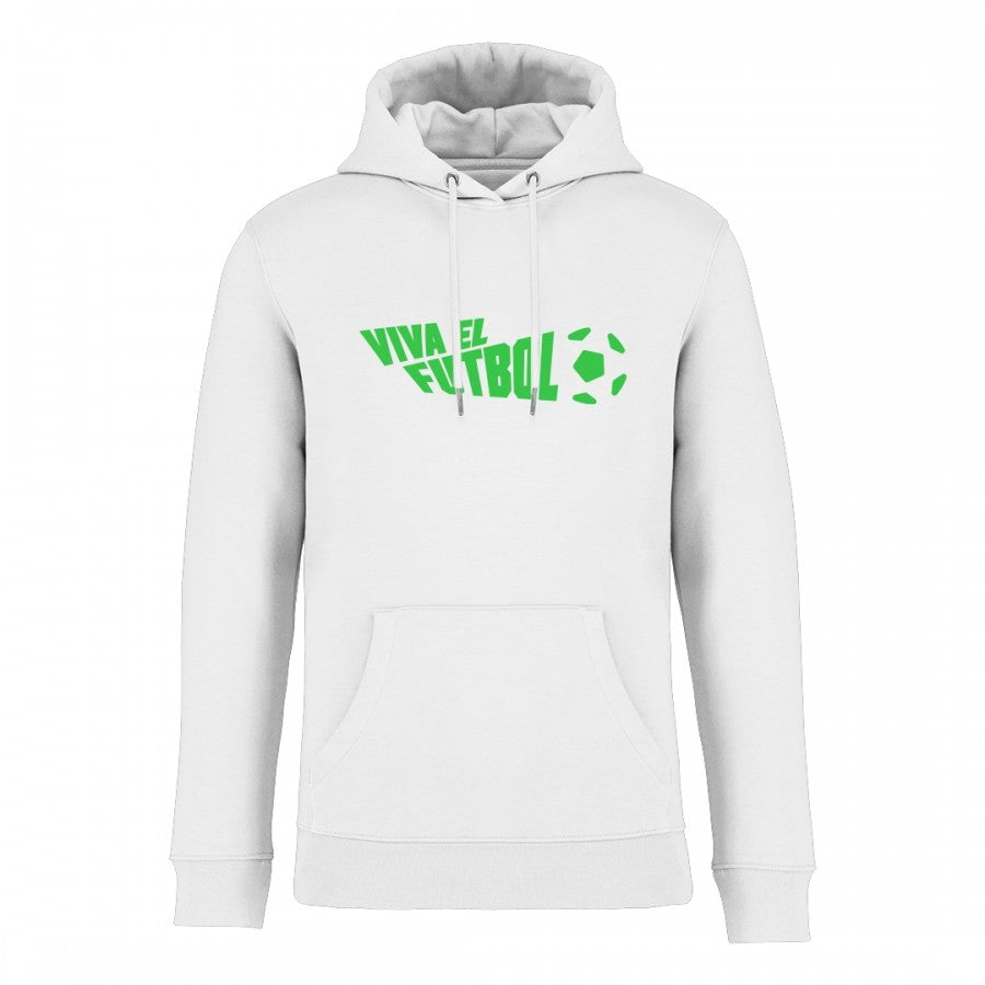 Felpa cappuccio bianca Viva El Futbol  by VIVA EL FUTBOL - Home