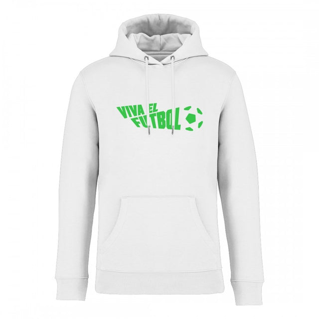 Felpa cappuccio bianca Viva El Futbol  by VIVA EL FUTBOL - Home